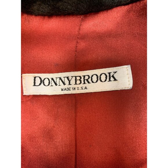 VTG 90s Donnybrook Faux Fur Plush Coat Cozy Teddy Bear Midi Length L RC10152 - Picture 5 of 11